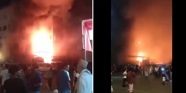 مشهد من الحريق