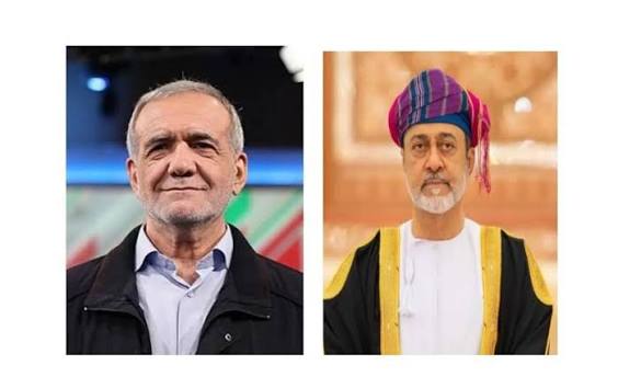 سلطان عمان ورئيس ايران