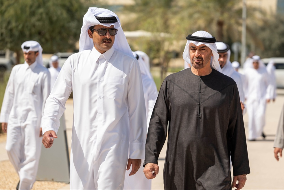 محمد بن زايد وتميم آل ثاني