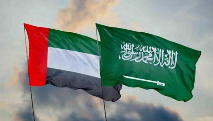علم السعودية والامارات